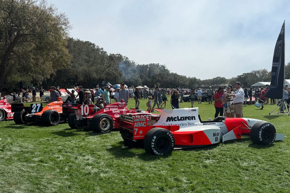 a collection of dario franchitti race cars