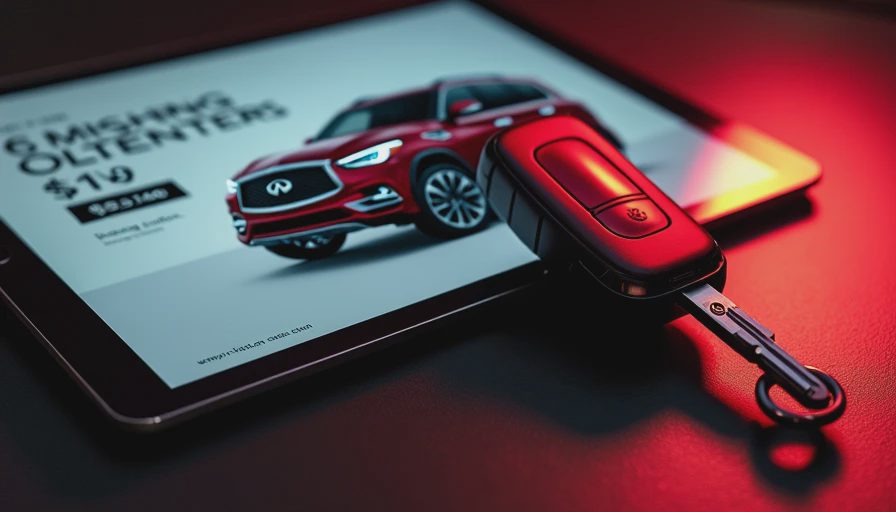 Visual context for qx80 red sport