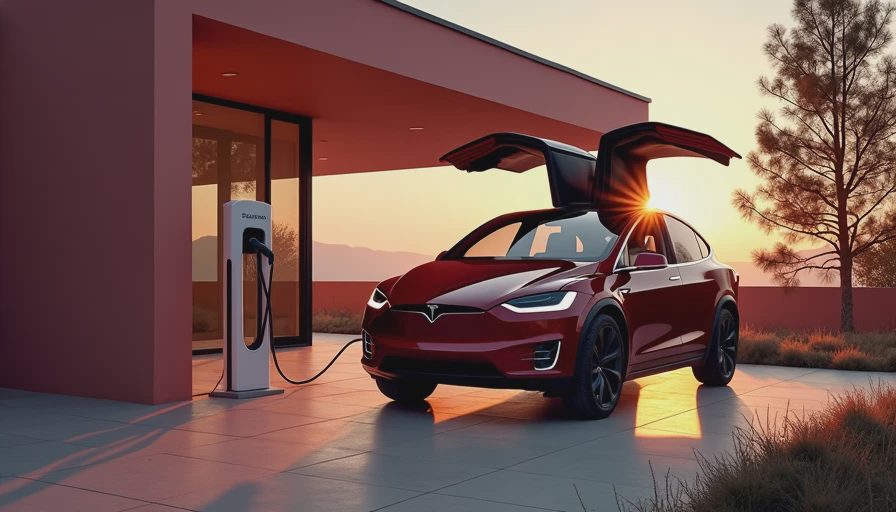 Visual context for tesla model x doors