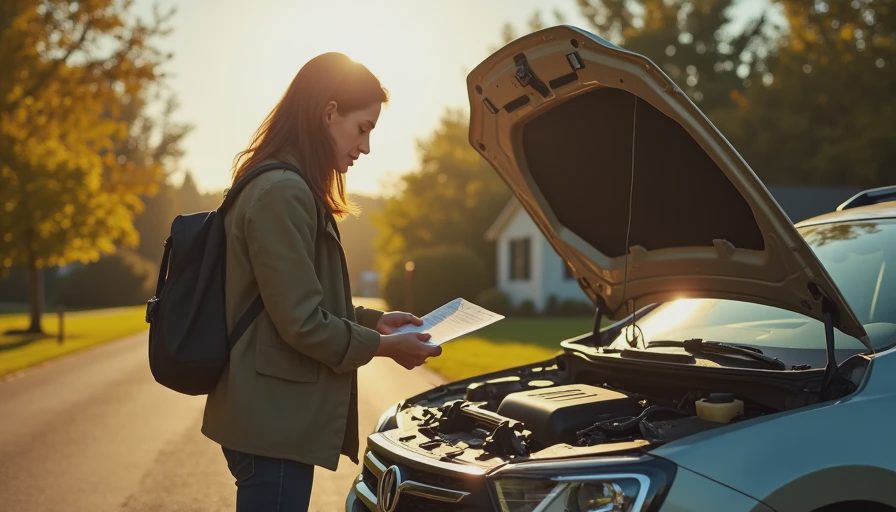 Visual context for how do you find out the year of your car
