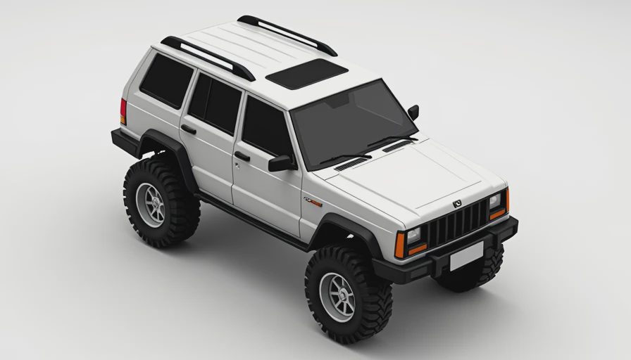 Illustration for midsize suv with 4wd