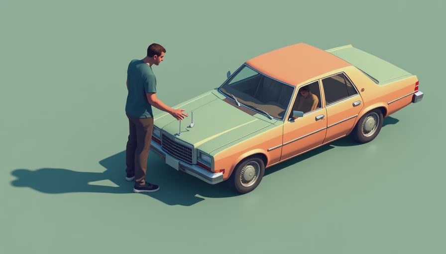 Illustration for vehicle quarter panel