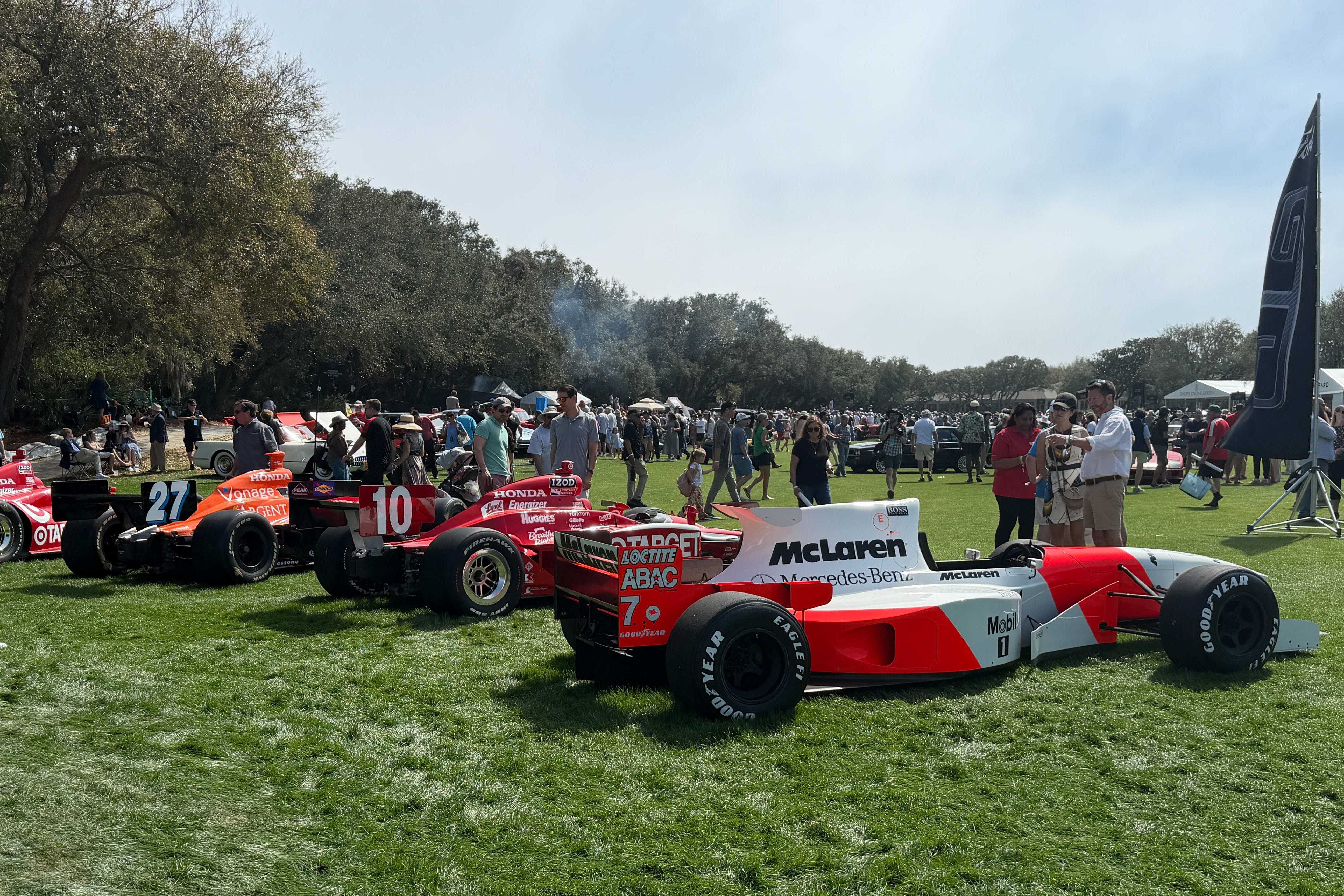 a collection of dario franchitti race cars